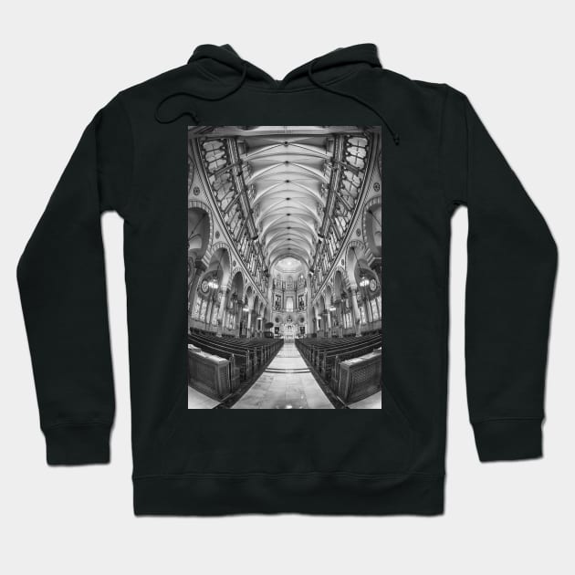 Immaculate Conception Church B+W Hoodie by jforno